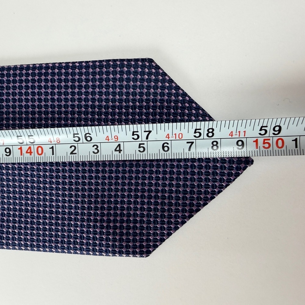 Brooks Brothers 346 Purple Geometric‎ Pattern Silk Tie USA - Picture 6 of 7